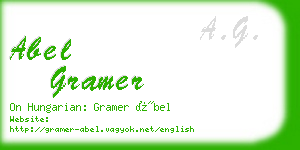 abel gramer business card